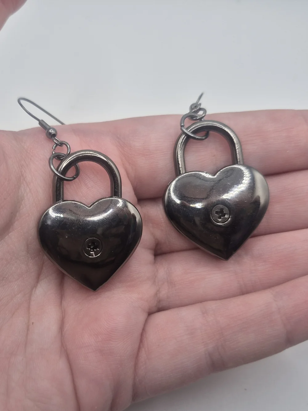 Real Padlock Earrings (2 Pairs)